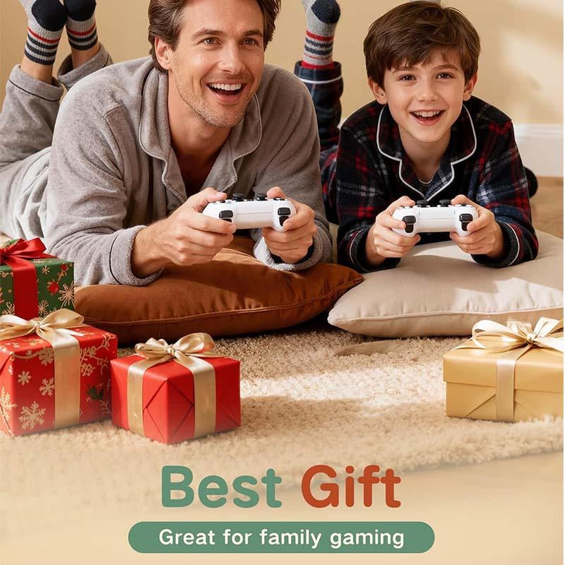 Mass Games Retro Game Console with 40000+ Built-In Games 19 Emulators 2 Wireless Controllers 4K Output & 64GB SD Card Perfect for Kids & Adults - Portable Gaming System,Tiktokshopblackfriday