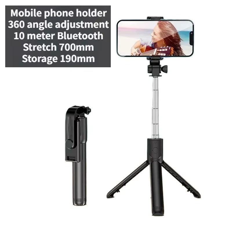 Selfie Stick Wireless Tripod Stand with Light Bluetooth Remote Extendable Tripod for Iphone Mobile Phone Tiktok Live Streaming