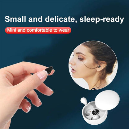 MSHUKCOE Mini Invisible Headphones Bluetooth 5.4 True Wireless In-Ear Earphones Sport Audio Earbud Audifonos Bluetooth Wireless Headphones Noise Cancelling Headphones Gamingheadset