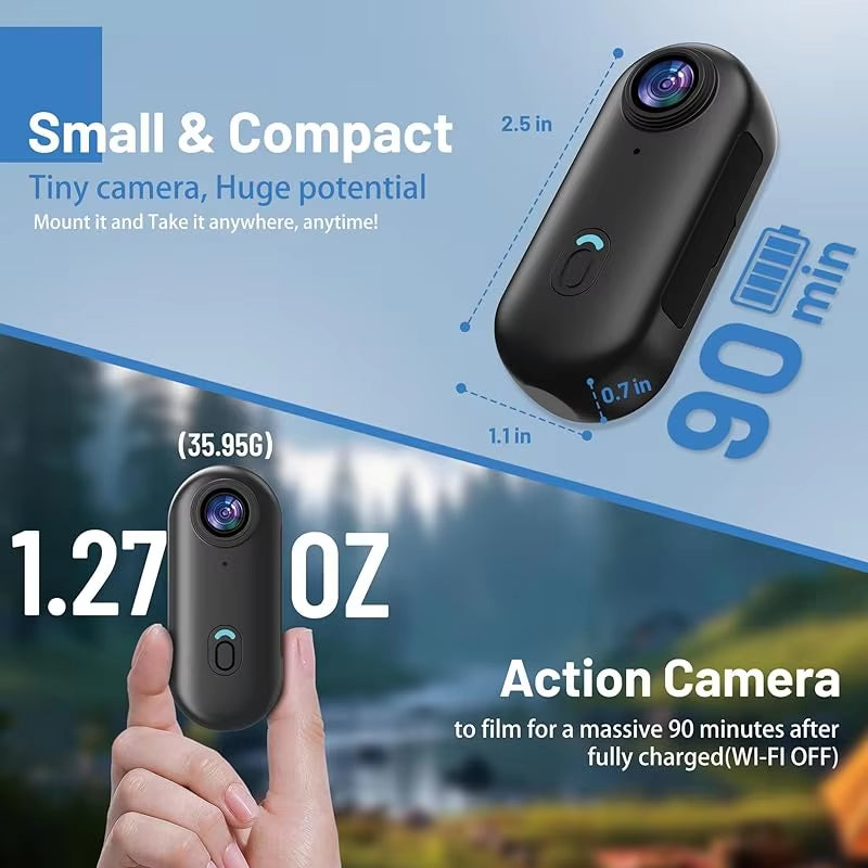 4K FHD 1080P Outdoor Sports Camera in Helmet Motorcycle Bike Sport Mini Filming Bicycle Action Body Cam and Video Recording