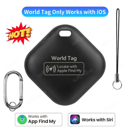 Mini GPS Tracker Compatible with Ios Find My APP Dog Cat Locator Child Finder Pet & Car Lost Tracker Smart Itag with Keychain