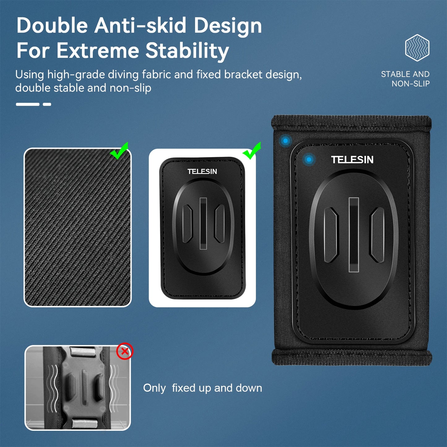 TELESIN 360° Rotation Backpack Strap Mount for  Hero 13 12 11 10 9 8 7 6 5 Insta360 SJCAM EKEN DJI Osmo Action Accessories