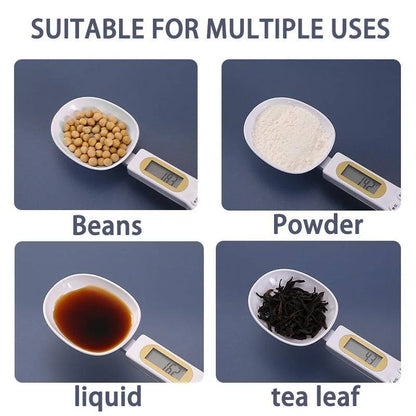 Digital Measuring Spoon 500G 0.5G LCD Electronic Kitchen Scale Food Spoon Scale Mini Kitchen Tool for Milk Coffee Sugar Scale