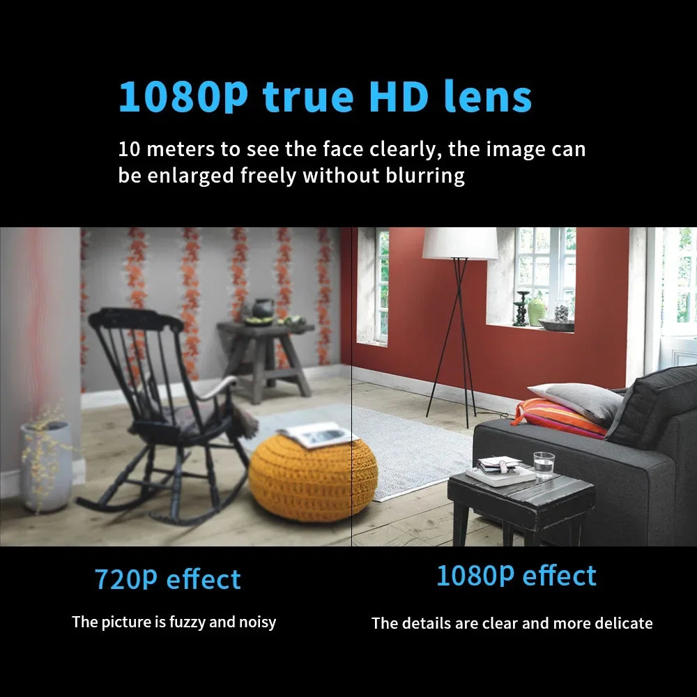 New X5 Mini Camera 1080P Clear Night Vision Lightweight Portable Premium Cams Motion Detection Wireless Surveillance Camera