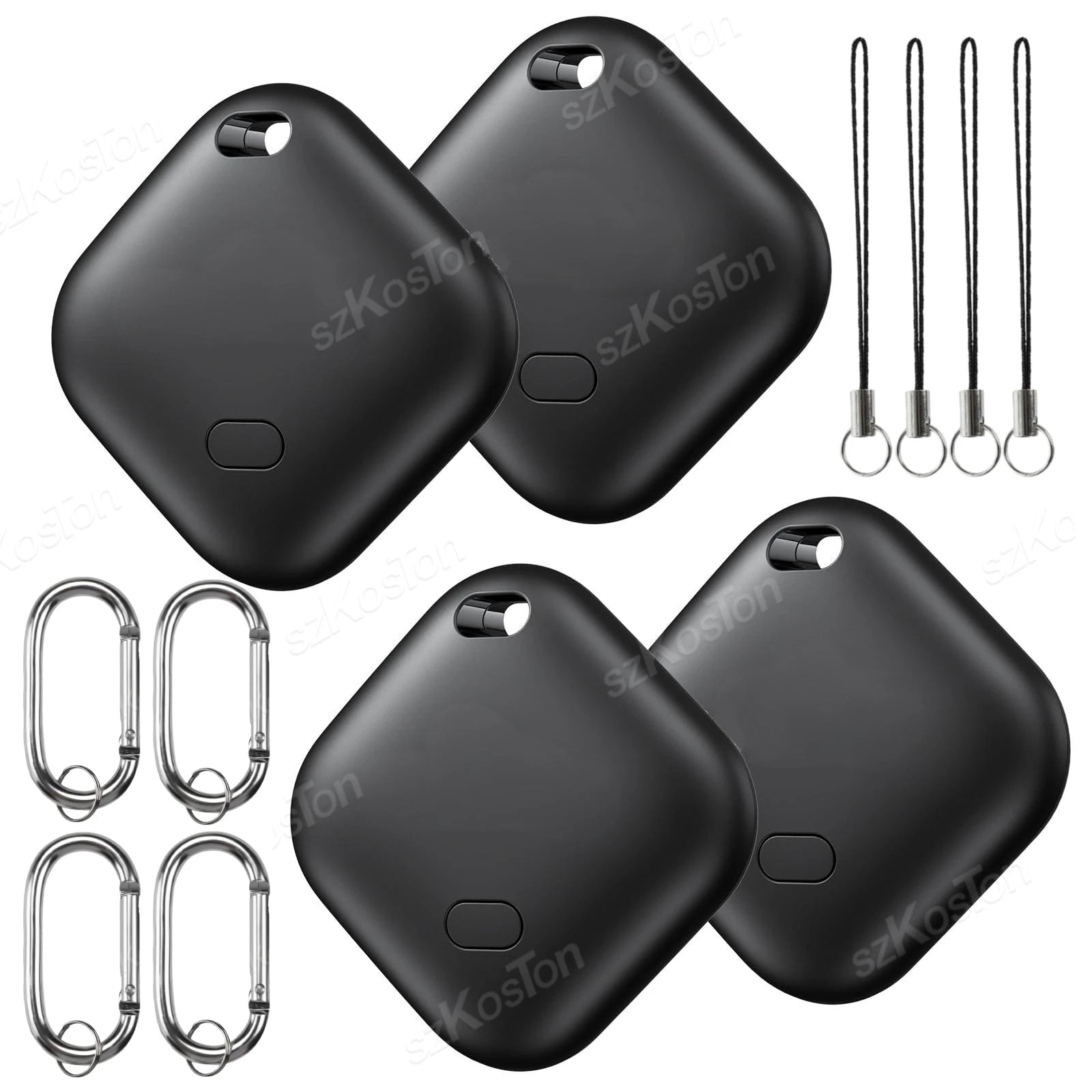 Mini GPS Tracker Compatible with Ios Find My APP Dog Cat Locator Child Finder Pet & Car Lost Tracker Smart Itag with Keychain