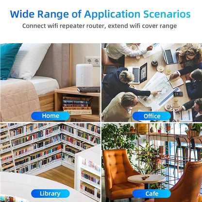 1200Mbps Wifi Repeater 2.4G 5G Amplifier Home Office Network Range Extender Wifi Signal Booster Wireless Wi-Fi Router