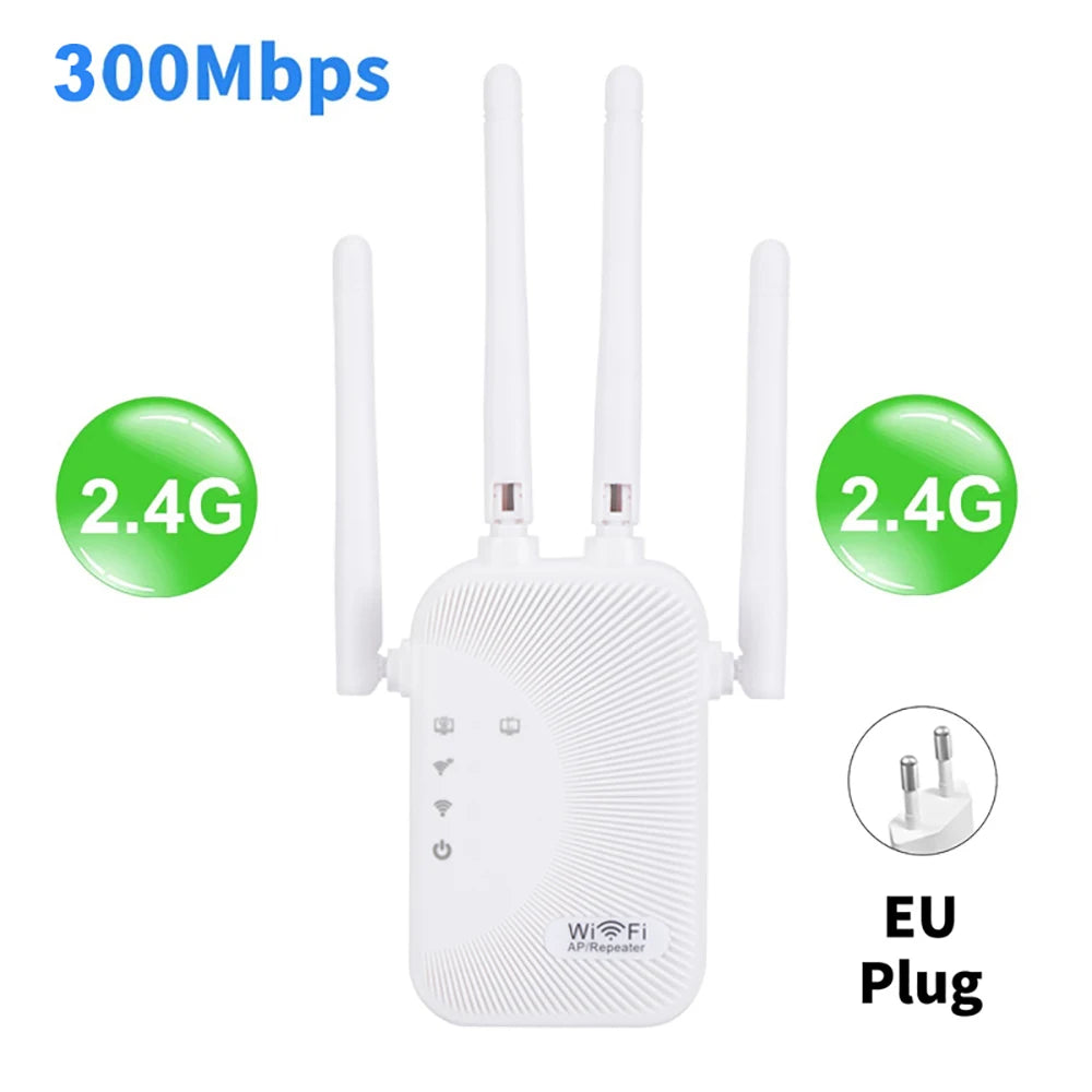1200Mbps Wifi Repeater 2.4G 5G Amplifier Home Office Network Range Extender Wifi Signal Booster Wireless Wi-Fi Router